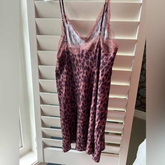 Victoria Secret Pinkish-Purple Leopard Print Slip Dress - Picture 3 of 5